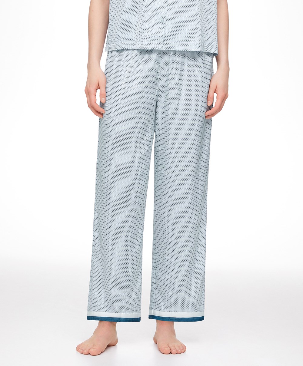 Shirt pyjamas Oysho Online Shop Long Satin Trousers Damske 3 043